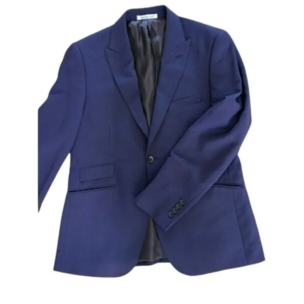 Giovanni Testi Mens Blazer Sport Coat 40S Two Button Career Classic Timeless